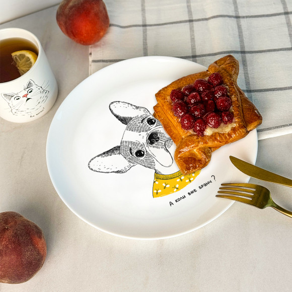  French bulldog Plate: Photo - ORNER 