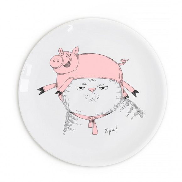  Cat Pig plate: Photo - ORNER 