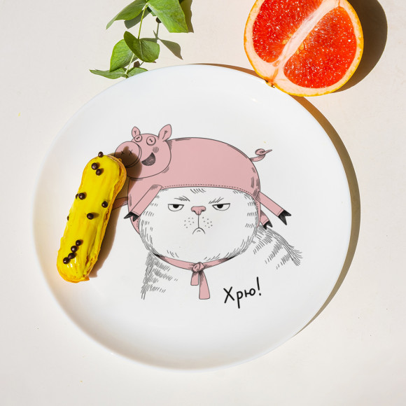  Cat Pig plate: Photo - ORNER 