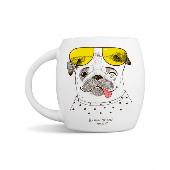  Plate and mug Hungry pug: Photo - ORNER 