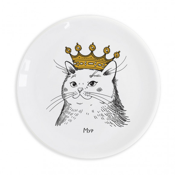  Plate and mug Pug Lady: Photo - ORNER 