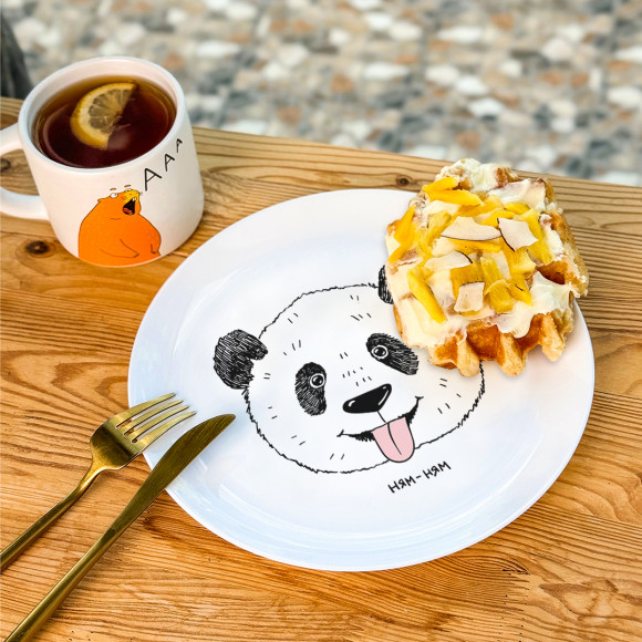  Panda yum-yum Plate: Photo - ORNER 