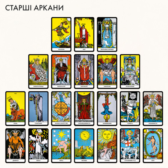  Rider–Waite Tarot Ukrainian edition: Photo - ORNER 