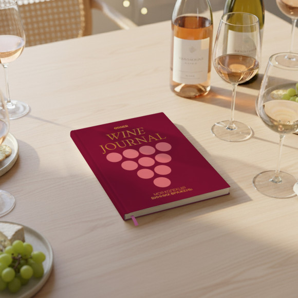  Винный дневник «Моя коллекция винных впечатлений» бордовый: Фото - ORNER 