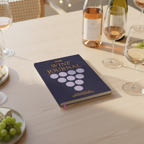  Винный дневник «Моя коллекция винных впечатлений» тёмный: Фото - ORNER 