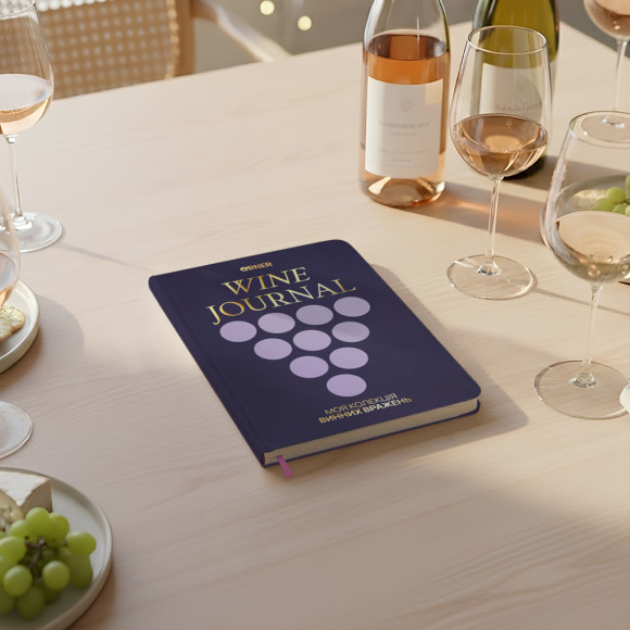  Винный дневник «Моя коллекция винных впечатлений» тёмный: Фото - ORNER 