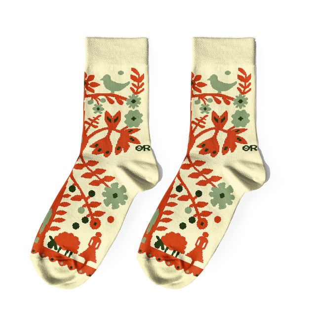 Носки «Украинские вытынанки» светлые 1 пара