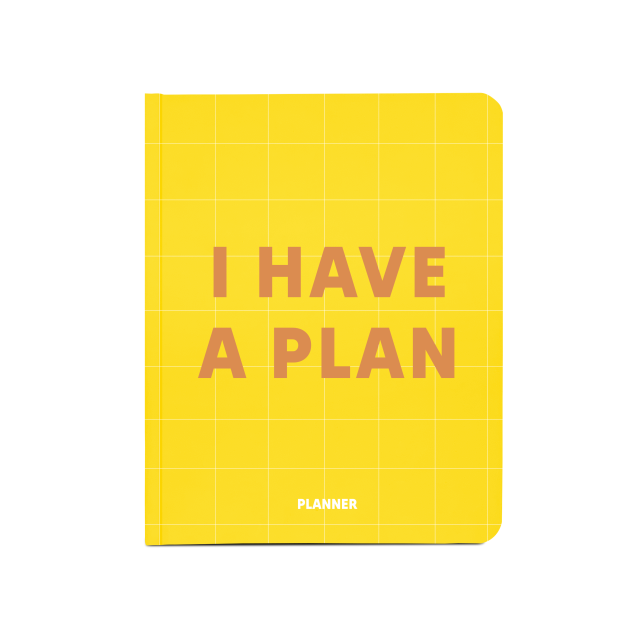 Планер «I HAVE A PLAN» желтый