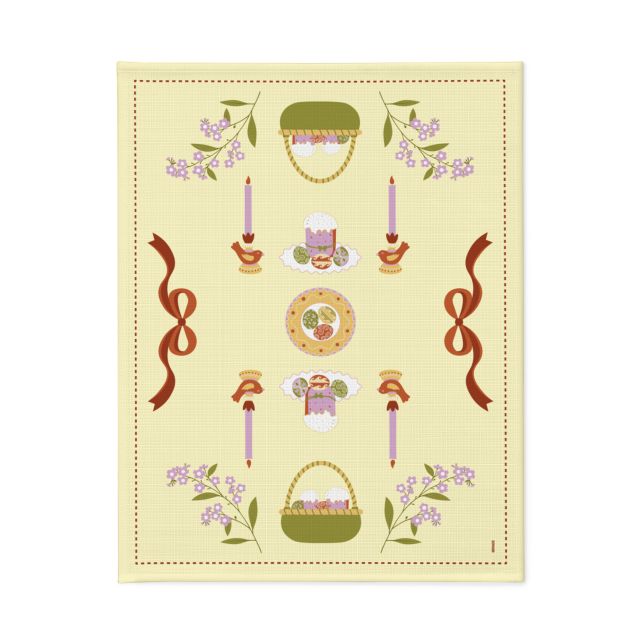 Tablecloth "Easter Basket" yellow 130x170