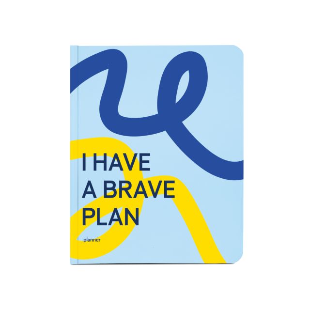 Планер «I HAVE A BRAVE PLAN» патриотичный голубой