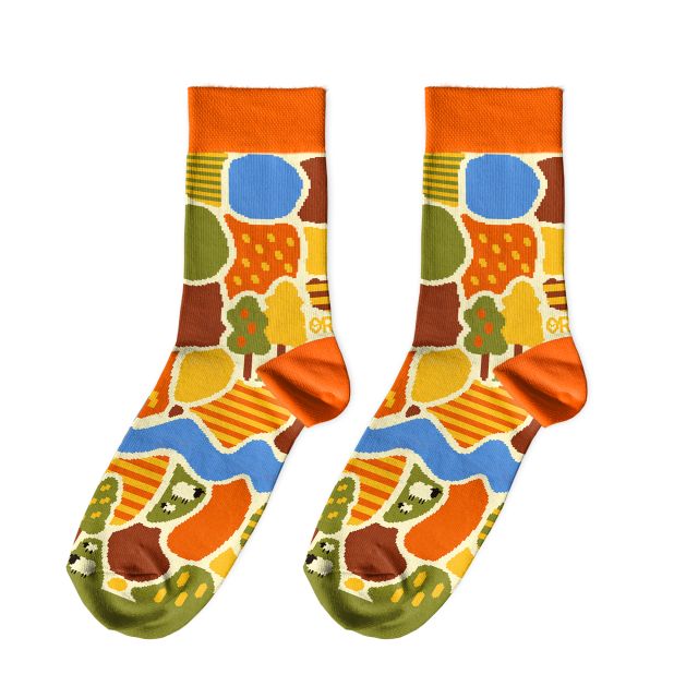 Socks "Ukrainian Fields" 1 pair