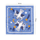  Хустка «Птахи на зоряному небі» блакитна: Фото - ORNER 