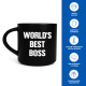 Чашка «World's best BOSS» черная: Фото - ORNER 