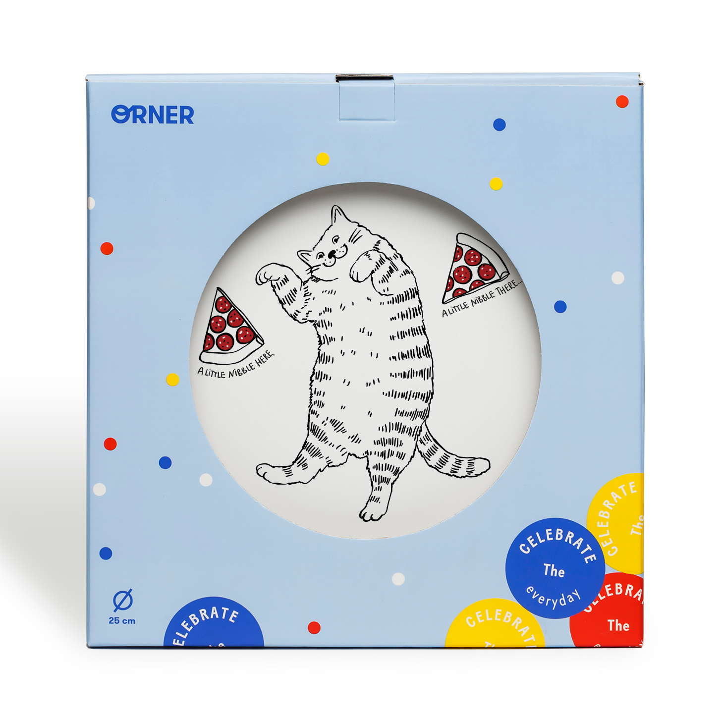 

Тарелка «Cat with pizza»